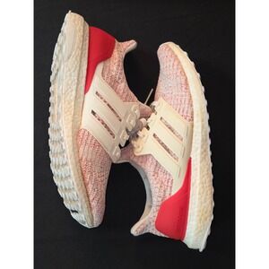 Adidas Ultraboost Women's Running Shoes Red White Speckle FlyKnit Boost Size 9.5
